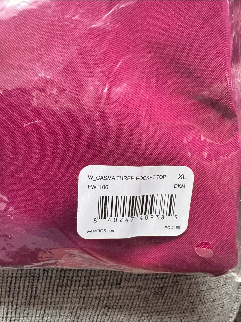 Figs Women's Hot Pink Scrubs. NEW. XL - Picture 15 of 16